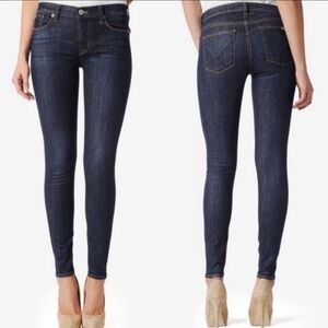 𝅺HUDSON Nico Super Skinny Jeans Dark Wash Mid Rise